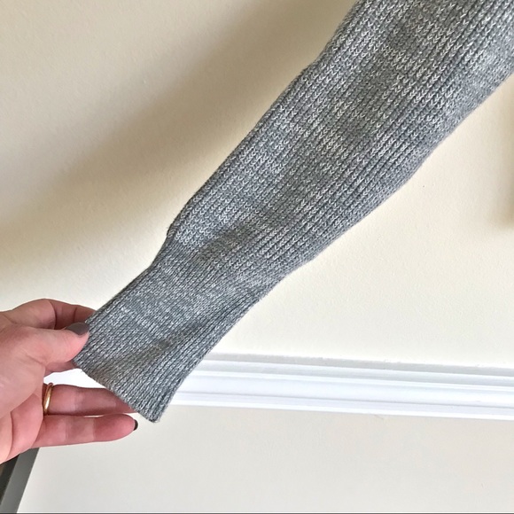 Free People Gray Crew Neck Knit Sweater Size S - Picture 4 of 7